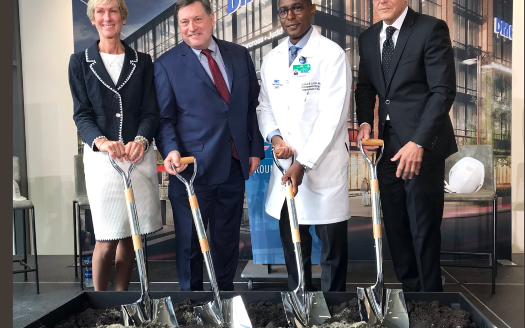 DMC RIM Breaks Ground on new facility at District Detroit.